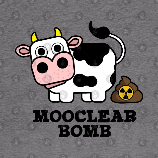 Mooclear Bomb Cute Cow Pun by punnybone